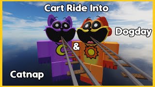 CATNAP y DOGDAY MOMENTOS DIVERTIDOS en CART RIDE ROBLOX !