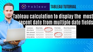 Tableau Tutorial: How to Calculate and Display the Most Recent Date #tableau