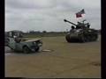 Mr.Bean's car wrecked By Tank