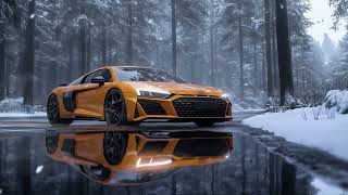 Yellow Audi R8 On Road || 4k Live Wallpaper