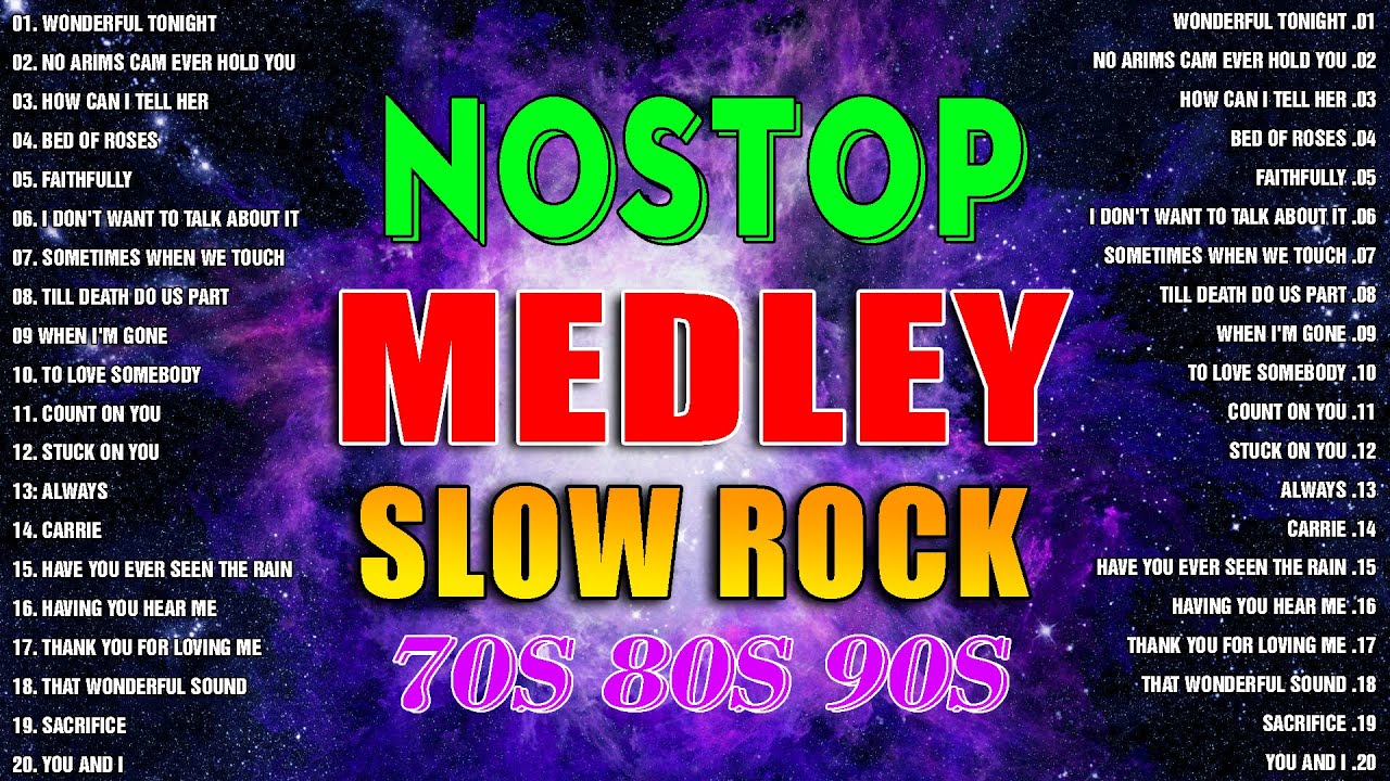 Slow Rock Love Song Nonstop 🔊 SLOW ROCK MEDLEY 🎧 Rock Ballads 70S 80S 90S 🎶 Nonstop Pinoy Medley