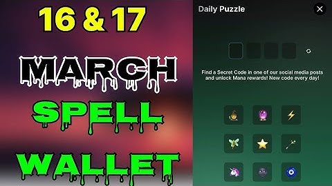 Spell wallet puzzle today 16 & 17 March | spell wallet daily puzzle | #spellwallet #combo |