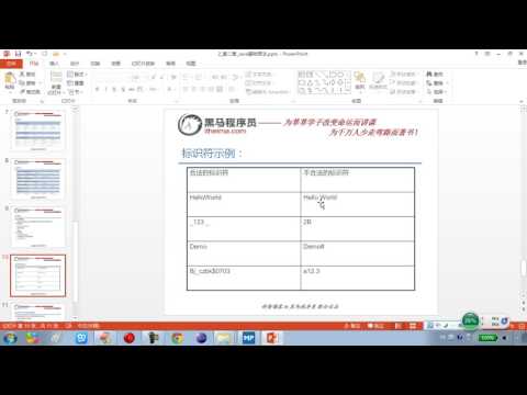 01 22 Java语言基础标识符的概述和组成规则