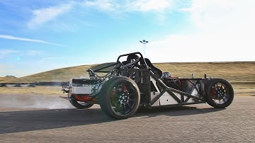 Electric Factory Five 818 Project - Track Shakedown - EV West / 33 Machine
