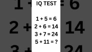#Math IQ Test #Mathematical brain development puzzle problem 🧩🤔💯#Mathematics