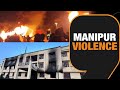 Manipur violence  mob attacks churachandpur sps office 2 dead  news9