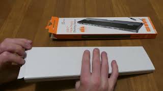 unboxing USB C triple display docking station
