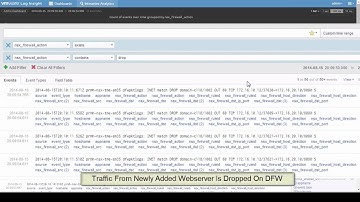 VMware NSX - App connectivity troubleshooting with Log Insight
