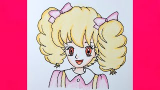تعلم كيف ترسم ليدي ليدي بطريقة سهلة للمبتدئين| رسم سهل| رسم انمي بطريقة تلوين جميلة| رسم خطوة بخطوة