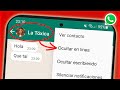 Cómo OCULTAR EN LÍNEA Y ESCRIBIENDO en WHATSAPP
