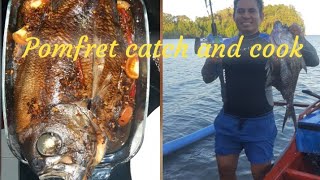 Pomfret Catch and Cook | Vertical Jigging