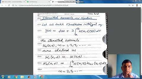 Iterated Kernel of integral equation