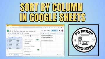 How to Sort by Column in Google Sheets - Full Tutorial [2025]