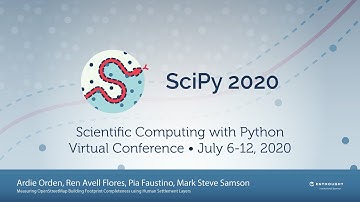 Measuring OpenStreetMap Completeness using Human Settlement Layers |SciPy 2020|  Orden