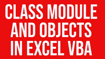 Class module and objects in Excel VBA