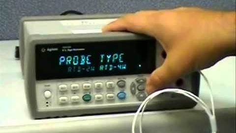 E2308A Thermistor Probe being used with a 34410A/34411A DMM