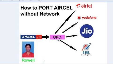 How to Port Aircel without Network in Hindi