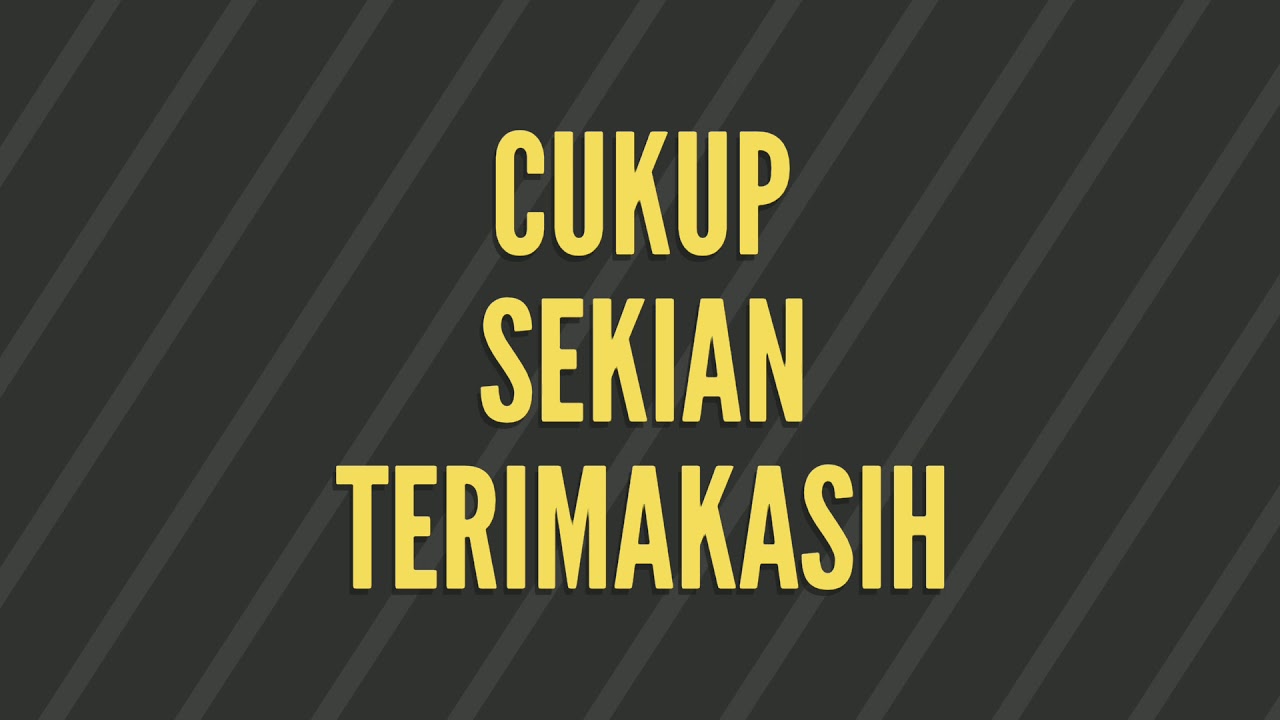 Ucapan Terimakasih Youtube