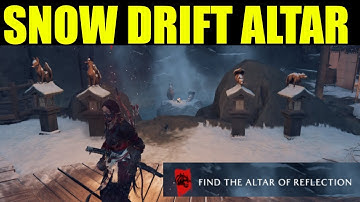 Ghost of yotei - Find the altar of reflections (snow drift springs hideout) | fox puzzle guide