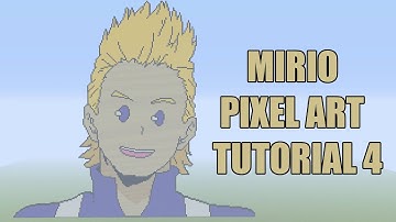 Minecraft Mirio Togata / Lemillion Pixel Art Tutorial Part 4 (My Hero Academia)