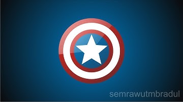 Draw Captain America Logo in Coreldraw