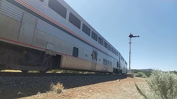 Southwest Chief crossing T2 Semaphores in Chapelle, NM at milepost 789.2