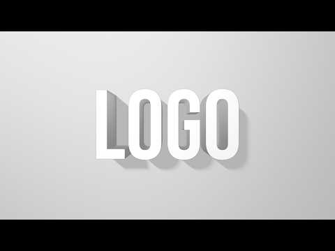 Clean Long Shadow Logo Reveal Video Template