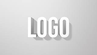 Clean Long Shadow Logo Reveal Template