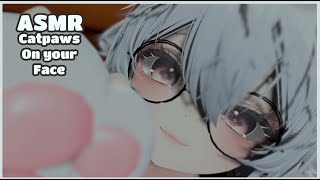【 ASMR Vrchat】Catgirl Plays with Your Face! ♥ Soft Spoken ♥ Face massage ♥ Cat Paws screenshot 4
