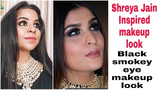 Sherya Jain inspired makeup look/ black dress के साथ ऐसे करे मिनटों में makeup/ step by step makeu