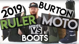 2019 Burton Moto vs Ruler Snowboard Boots Review