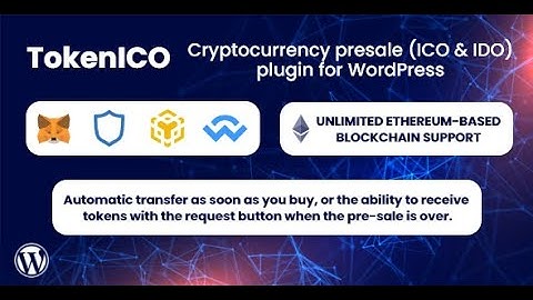 TokenICO – Cryptocurrency presale (ICO & IDO) plugin for WordPress. #crypto #bitcoin #blockchain