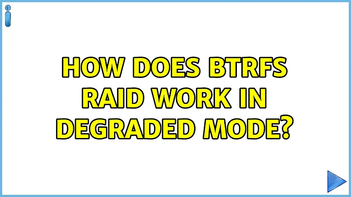 Ubuntu: How does btrfs RAID work in degraded mode? (2 Solutions!!)