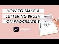 How to Create a Simple Lettering Brush on Procreate 5