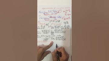 Derivatives of complex number