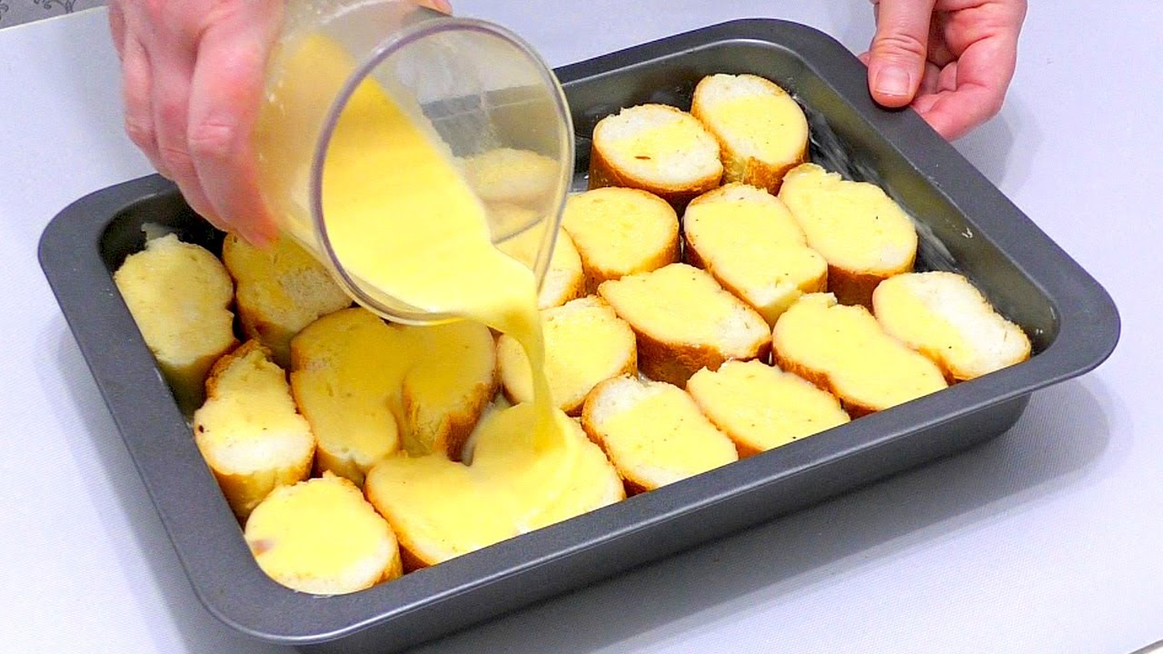 Гренки с сыром и яйцом в духовке — рецепт с пошаговыми фото и видео