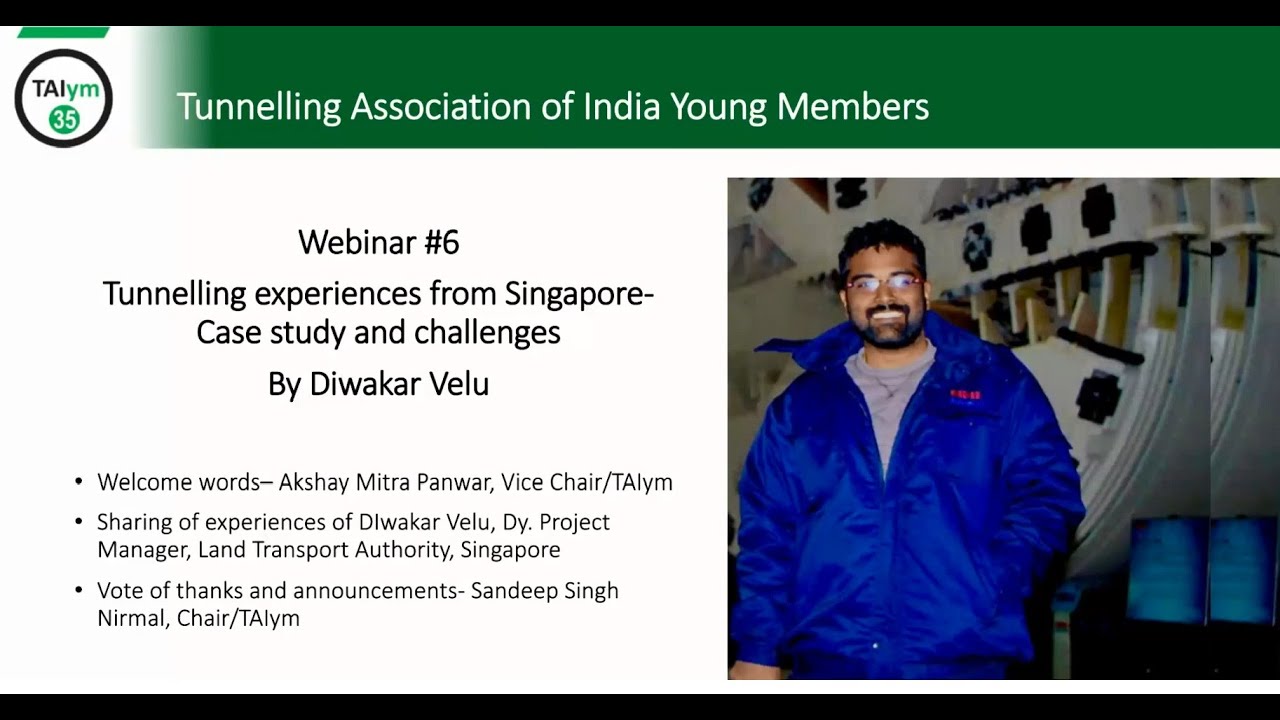 TAIym inar 6 Tunnelling experiences in Singapore Case studies and