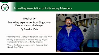 TAIym Webinar #6 Tunnelling experiences in Singapore - Case studies and challenges screenshot 3