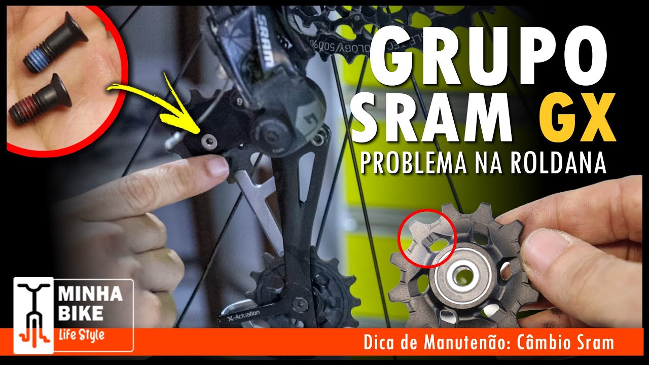 PROBLEMA COM AS ROLDANAS DO CÂMBIO SRAM GX E SRAM NX - Minha Bike Life  Style - YouTube