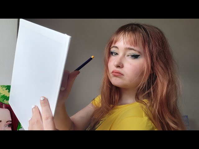 ASMR Art Girl Sketches You For Your Portrait 🎨 (personal attention, roleplay)✨️
