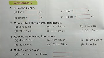 math class 4 chapter 5 worksheet 1 dav public school// math class 4 unit 5 worksheet 1 dav public