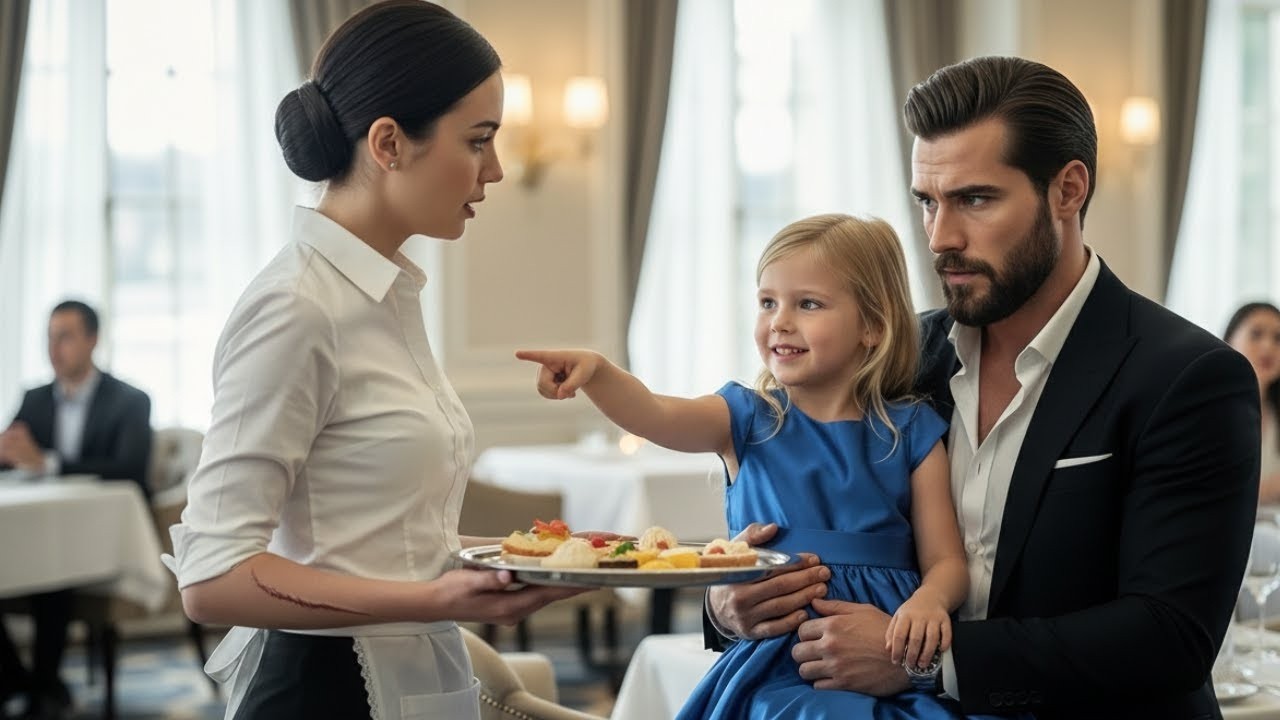 The mafia boss's daughter said, 'That bullet mark—my father has one too.' The waitress fell silent.