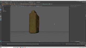 old damaged fuel can maya and material