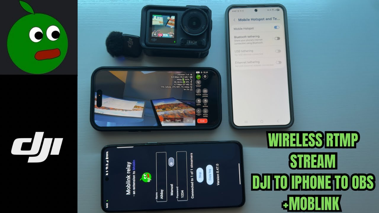 MY 2025 TWITCH IRL SETUP- How to Wireless RTMP stream in Moblin with ...