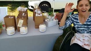 craft show walk about at the Strawberry Festival, Marmora NJ