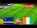 CURAÇAO X COSTA DO MARFIM| AO VIVO COM IMAGENS | JOGO DE HOJE| pes 21 Gameplay ps4