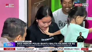 Viral Aksi Heroik Polisi Lalu Lintas Selamatkan Balita Kejang Di Serang