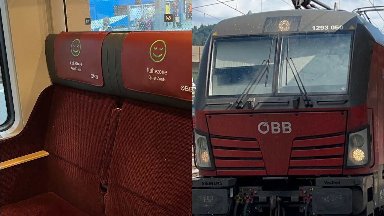 Im ÖBB Railjet 2 mit der ÖBB Vectron als RJ 286 von Kufstein nach München Hbf mit V.max 160 Km/h