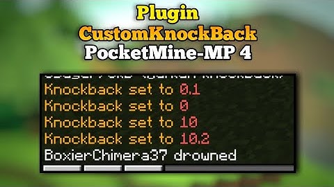 Plugin CustomKnockBack | PocketMine-MP 4 | Free Download | [MCPE 1.19.62+]