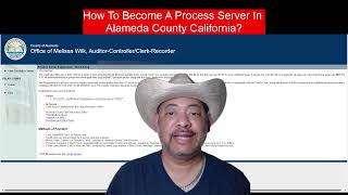 How To Become A Process Server in Alameda County #becomeaprocessserver
